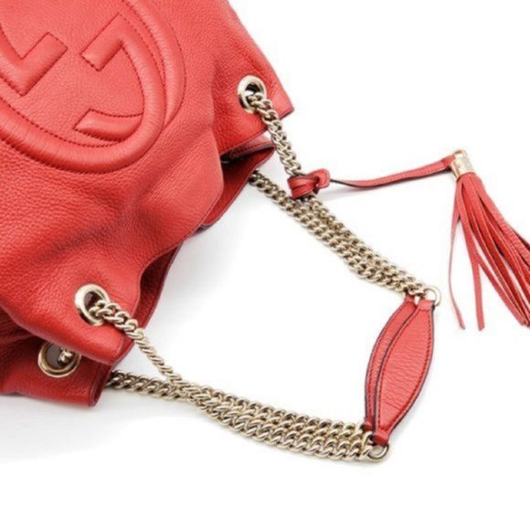 Gucci Soho Medium on Chain Leather Shoulder Bag - Picture 5 of 16